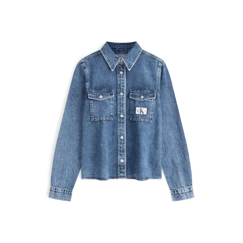 Calvin Klein Рубашка Женская Джинсовая Светло-Синяя