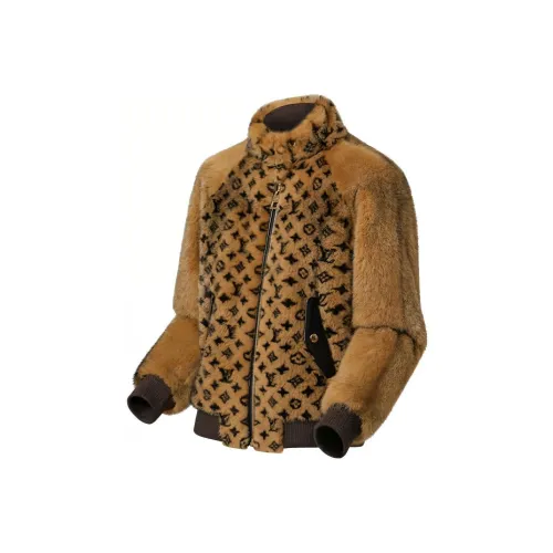 LOUIS VUITTON Новые ежеквартальные продукты LV Коричневые женские куртки