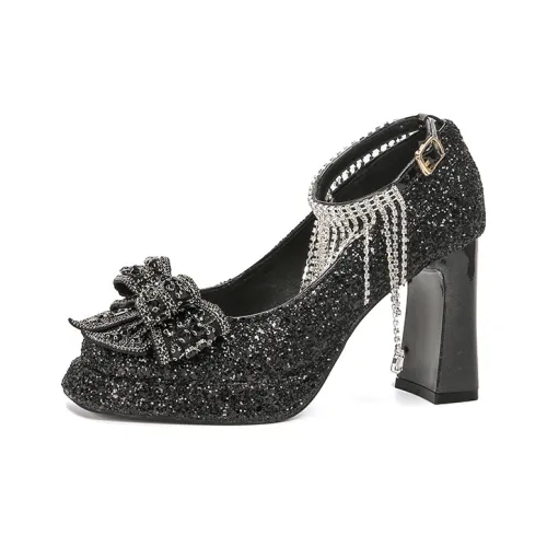 Zubumei Грубый каблук Высокие каблуки Женские