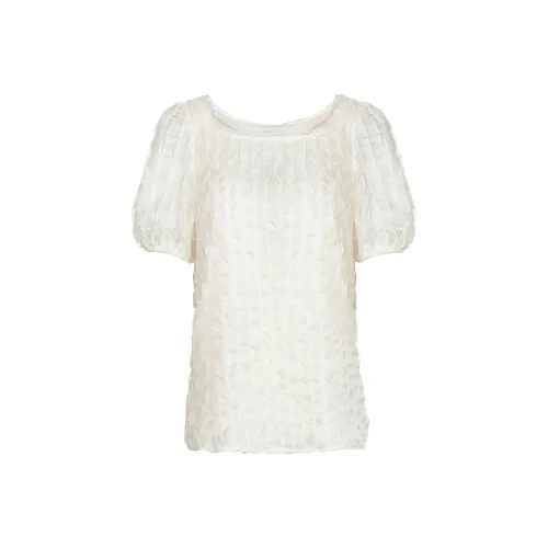 MeetMetro Шифон Рубашка Женская Абрикос