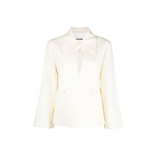 JIL SANDER Сливочный Женские Куртки