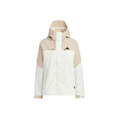 Adidas CITY ESCAPE CITY ESCAPE 3-в-1 Флис Куртка Куртки и Пальто Женские Нефритовый Белый