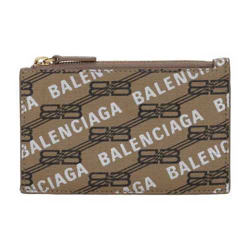 Balenciaga Телячья кожа Держатель для карт Держатель для карт Женский Бежевый