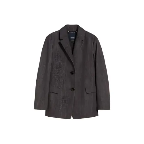 'S MAX MARA Murano Коллекция Denim LOOK Хлопок Куртка Куртки и Пальто Женские Черный