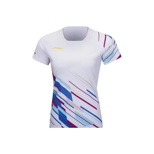 Подкладка Badminton competition series T Рубашка Женская Белая