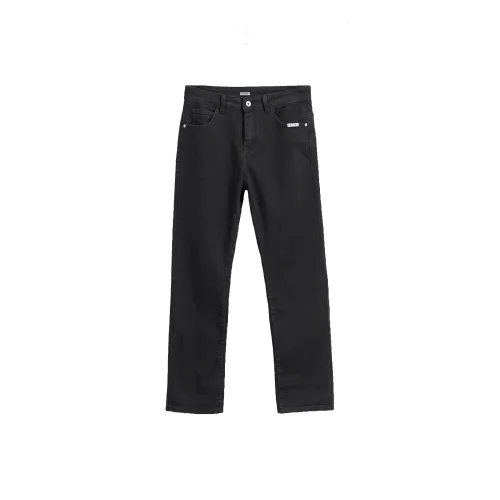 ENTONG Мужские черные джинсы