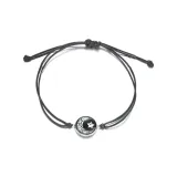 Звезда Moon Ткани вязаные Браслет (Черная подошва с Белой кромкой)