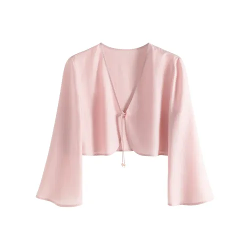 Акомодация Шифон Рубашка Женская Розовая