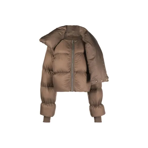 RICK OWENS RO Пуховик Женский Умбра