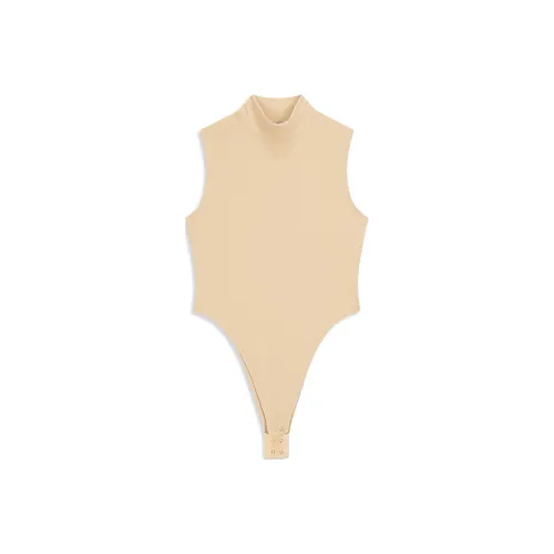 OPEN YY Водолазка BODYSUIT Комбинезон Женская Бежевый Бежевый