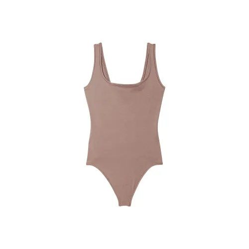 Victoria's Secret Розовый Основа Хлопок Комбинезон Ледяной Кофе Комбинезон Женские Ледяной Кофе