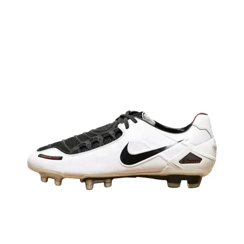 Nike Total 90 Laser Slip-Resistant Abrasion-Resistant Футбольные бутсы Унисекс Белый Черный