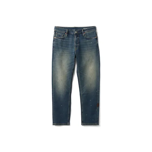 SIMWOOD Washed Vintage Blue Men's Jeans SIMWOOD Вымытые Винтажные Синий Мужские Джинсы