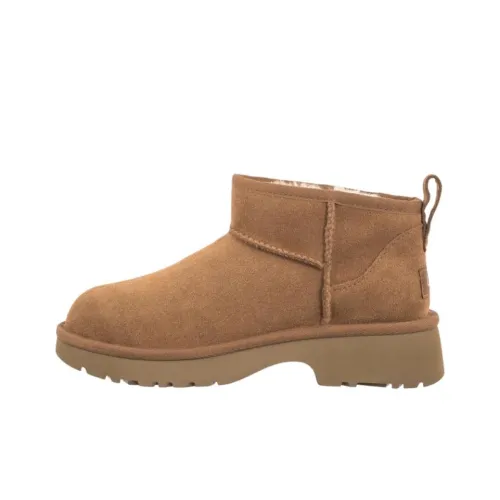 UGG CLASSIC ULTRA MINI Противоскользящие устойчивые к истиранию детские ботинки коричневые для подростков