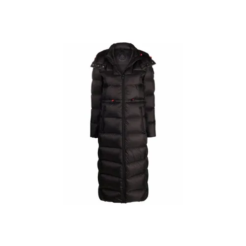 Moose Knuckles FW21 Однотонный С капюшоном LONG DOWN JACKET Женские Черный