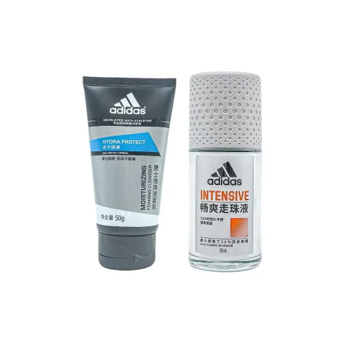 Adidas Мужской Активный Пена Уход за телом Наборы Ароматическое Устранение Запаха тела Эффект Антиперспирант 50 мл + Очищающий 50 мл