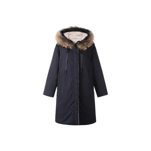 WEEKEND MaxMara Пуховик Женский Морской Синий