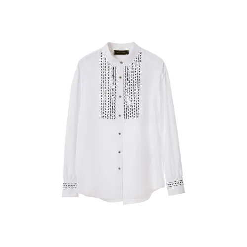 NancyCavally Белые Женские Рубашки