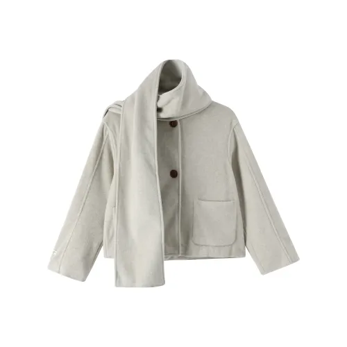 ZCDECO Серо-бежевые Женские Куртки