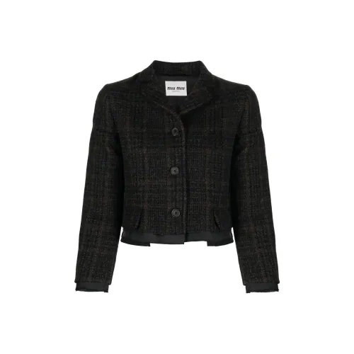 MIU MIU FW22 Куртки и Пальто Женские Черный