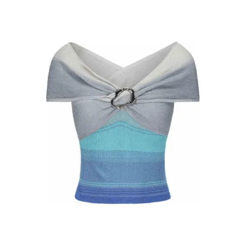 GIMING Трикотаж Женский Синий Градиент