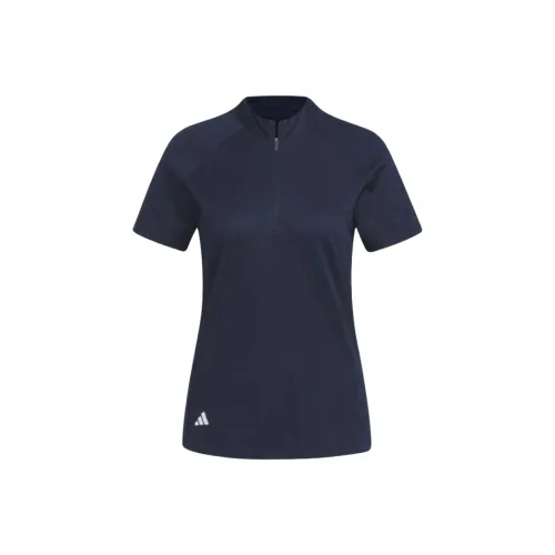 Adidas Текстурированный GOLF Поло Женские Синий