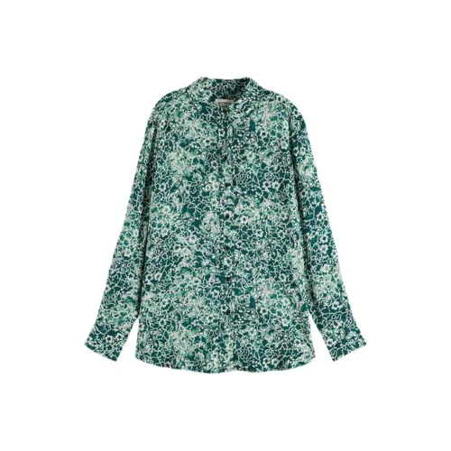 Scotch Soda FW24 Рубашка Женская Зеленая