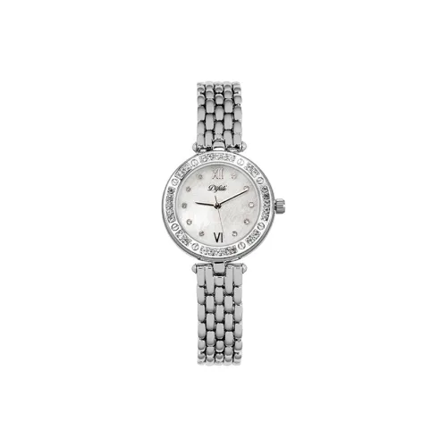 DIFULI Кварцевый механизм ремешок из нержавеющей стали женские часы белый циферблат