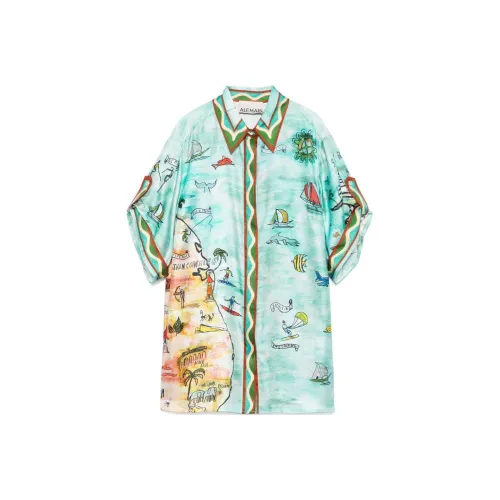 ALEMAIS FW24 Рубашка Женская Зеленая