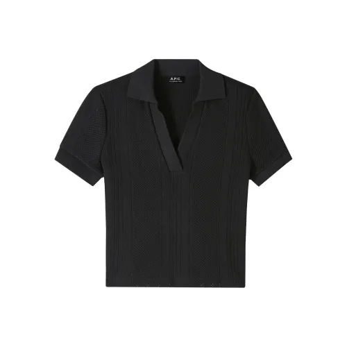 A.P.C FW24 Поло Женское Черное