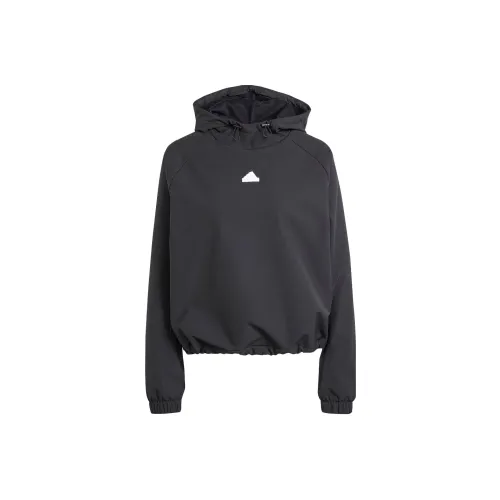 Adidas CITY ESCAPE Толстовка с Bungee Шнур Толстовка Женская Черная