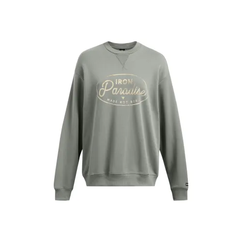 Under Armour ProjectRock Тяжелый Tools OF The Trade CREW SWEATSHIRT Женские Глина Зеленый Черный