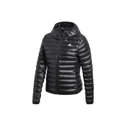 Adidas Пуховик Зимний Женский Черный