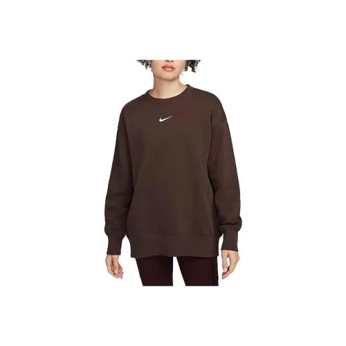 NIKE Коричневые Женские Свитшоты