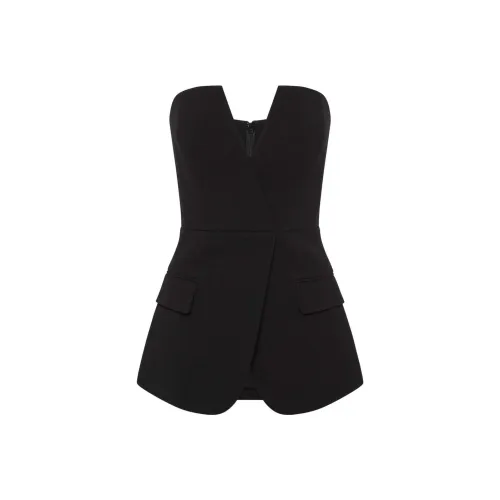 REBECCA VALLANCE SS24 Без бретелек Топ Женский Черный