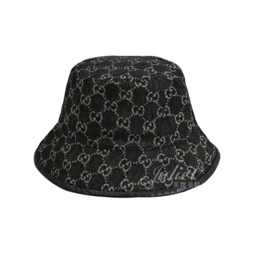 GUCCI Хлопок Синтетическое волокно Панамы Унисекс Черный