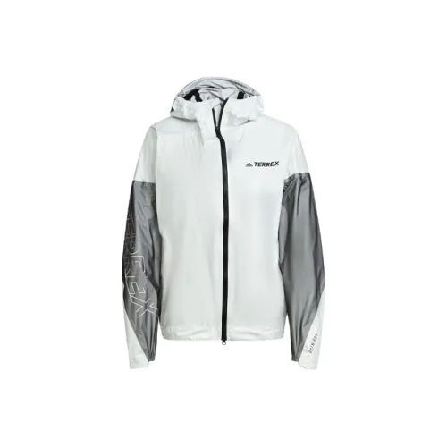 Adidas Terrex Agravic THREE Layer Pro Rain Jacket Куртки Пальто Женская Белая