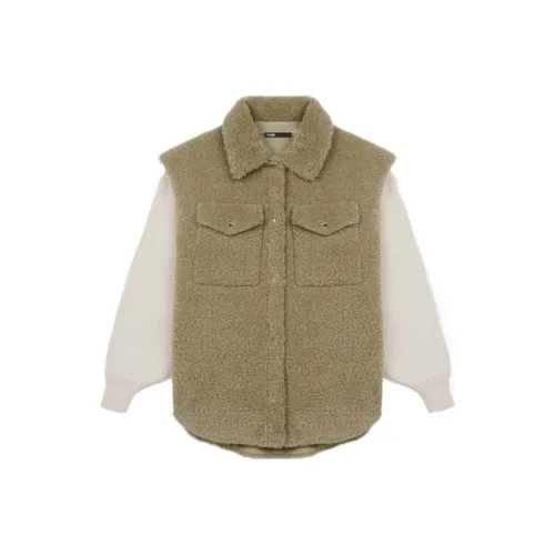 Maje Хаки Женские Куртки