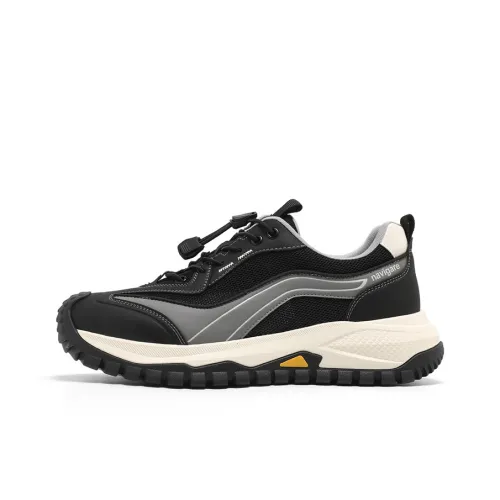 NAVIGARE Маленький Парус Высота Увеличивающий Низкий Топ Повседневный Мужской Черный