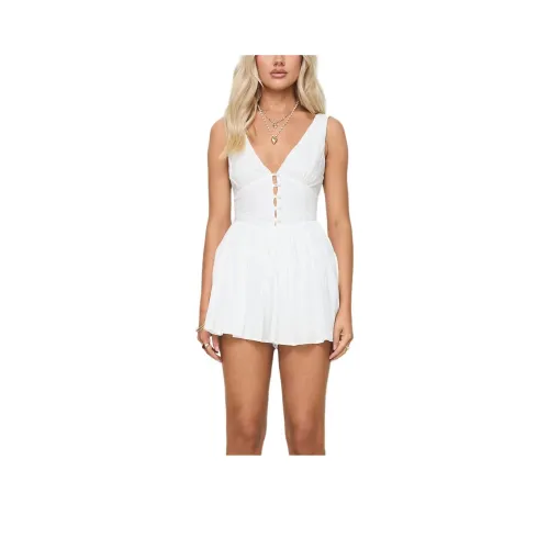 PRINCESS POLLY HLACYON Комбинезон ROMPER Женский Белый White