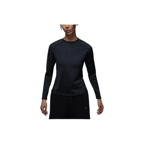 Jordan Sport Dri FIT Рукав реглан T-рубашка Женская Черная