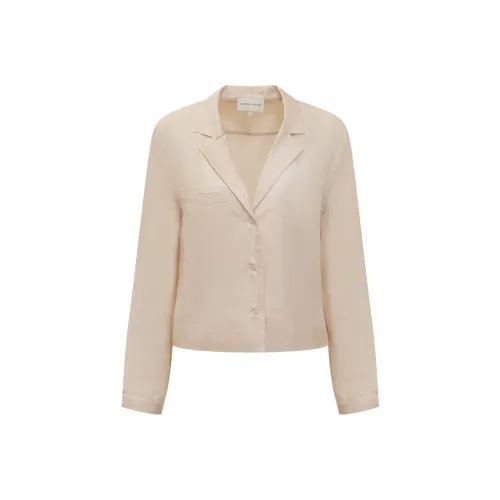 Loulou De Saison FW24 Рубашка Женская Бежевая