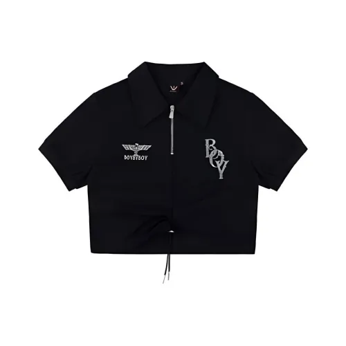 BOY BY BOY Поло Женское Черное