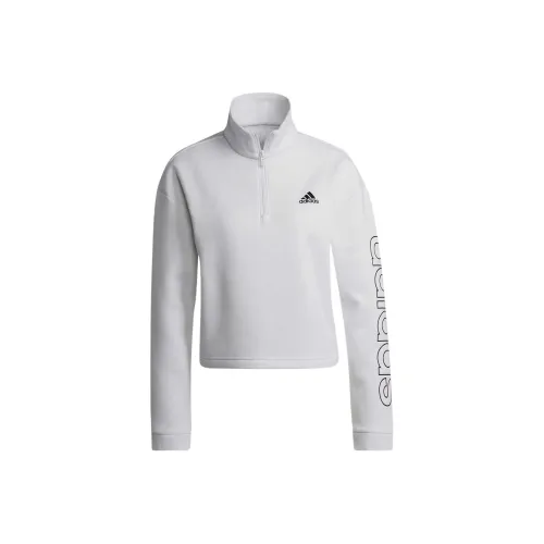 Adidas W Lin 14ZIP CRO Толстовка Женская Белая