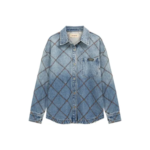 NO ONE ELSE Джинсовый синий Женские Рубашки