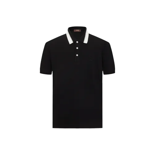 Cavalli Class Поло Мужское Черное