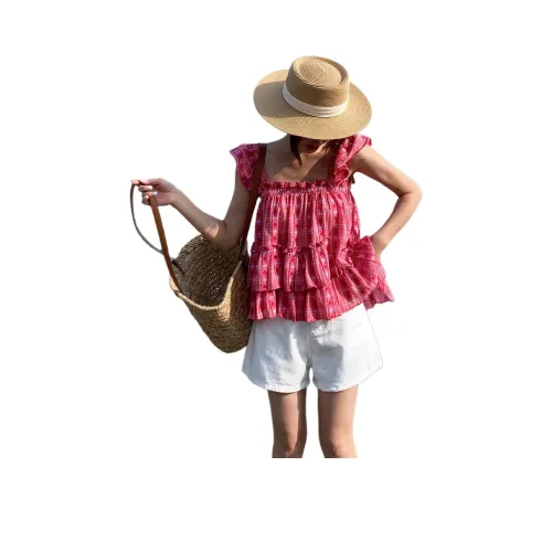 NANING9 Розовые Женские Рубашки