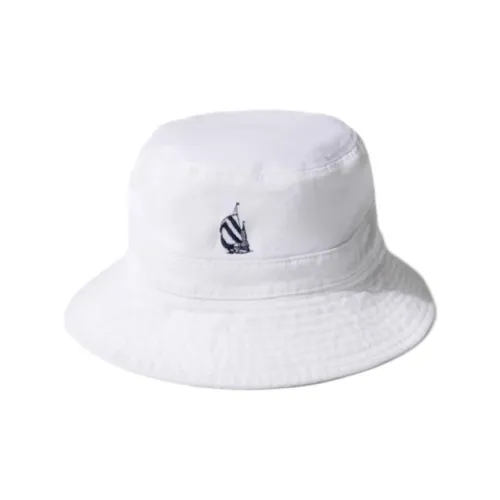 Nautica White Sail Cotton Bucket Hats Унисекс Белый