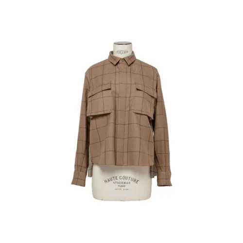 sacai Бежевые Женские Рубашки