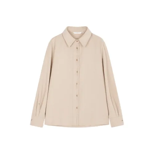 IHIMI Рубашка Женская Бежевая Абрикосовая